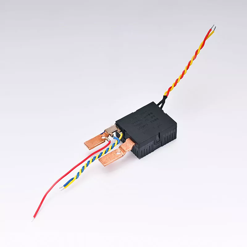 Rơle chốt loại đường ray 2P một pha từ trái vào phải